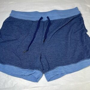 Felina Size Large Blue Comfy soft Women's Shorts Workout Lounge House Casual